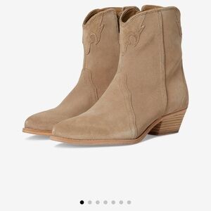 Free People Taupe Ankle Booties